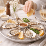 Austern bemalen und basteln Austern essen