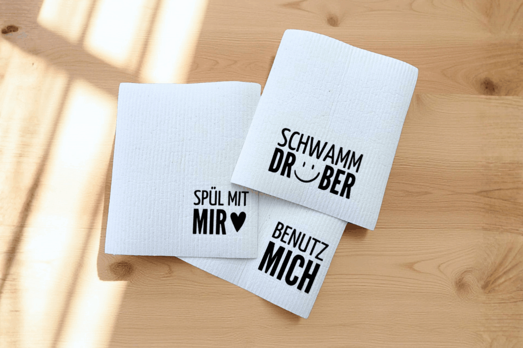 Schwammtücher mit lustigen sprüchen