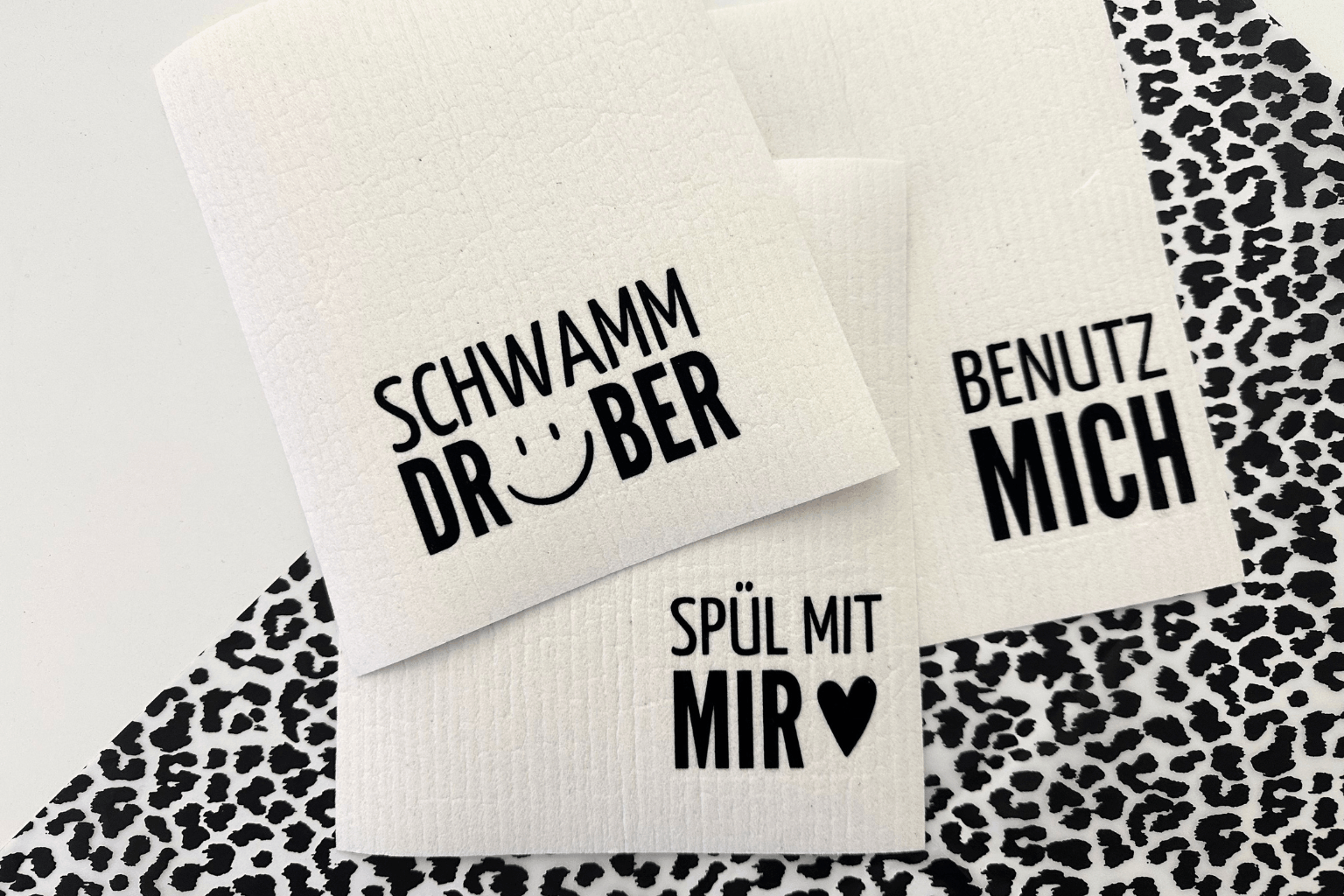 Schwammtücher mit lustigen sprüchen