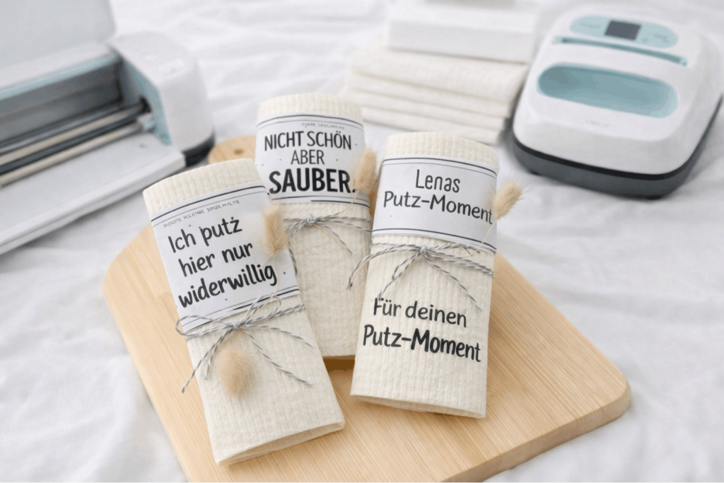 Lustige Schwammtücher basteln