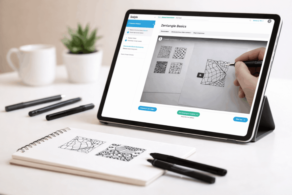 Zendoodle Kurs online - Zeichnen um zu Entspannen