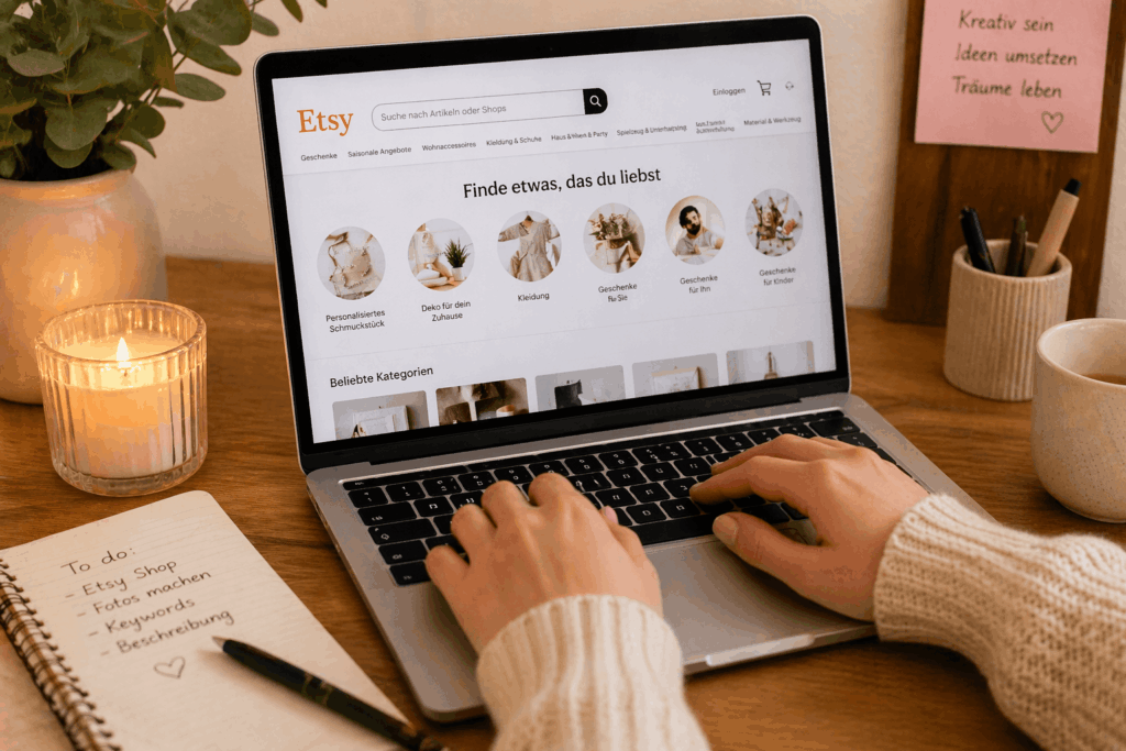 Etsy Shop Aufbau für einsteiger