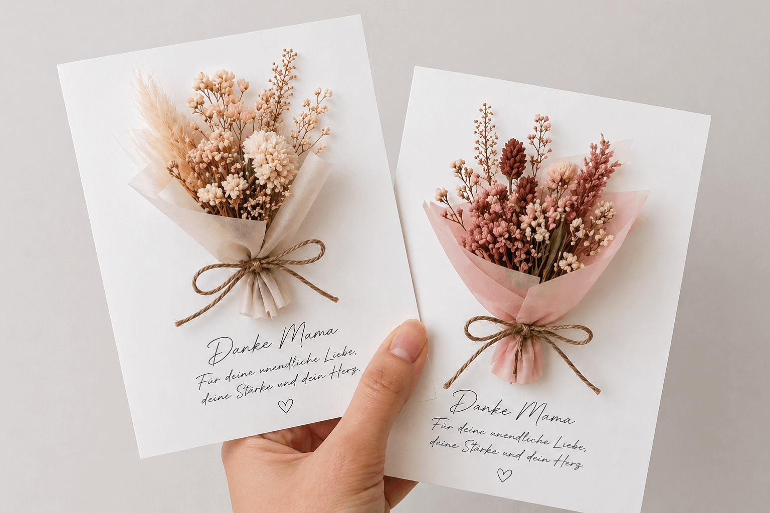 Karten Muttertag mit Blumen