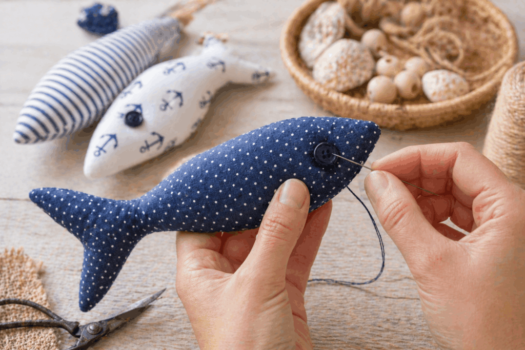 Maritime Fische aus Stoff nähen