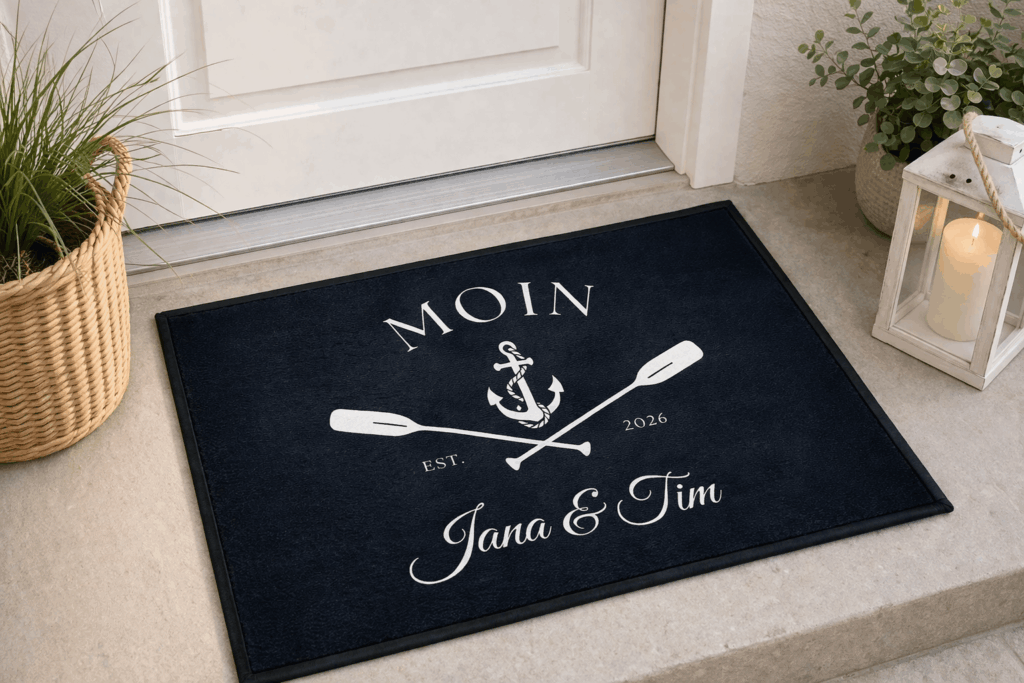 Personalisierte Fußmatte zur Hochzeit schenken