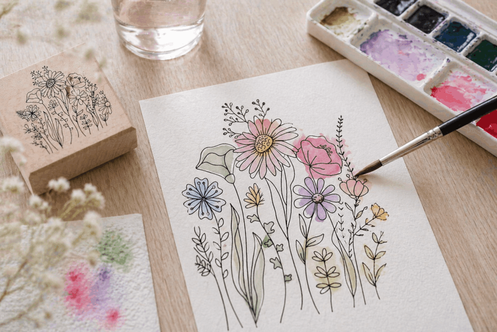 Aquarellkarten selber machen