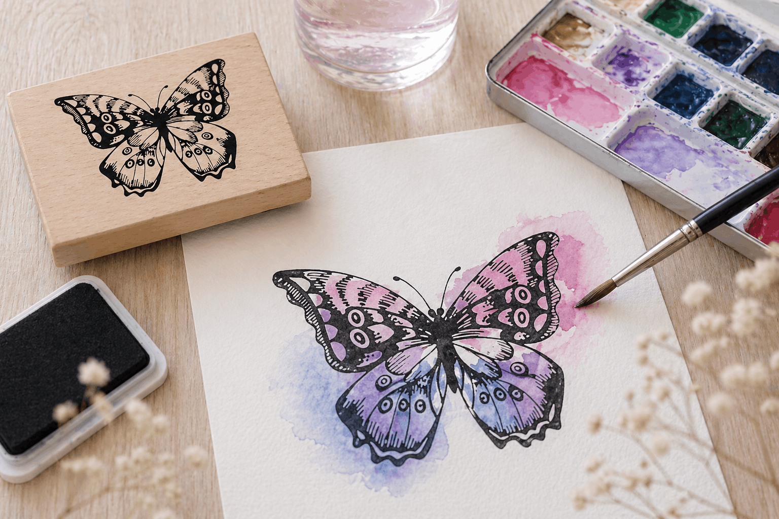 Aquarellkarten selber machen