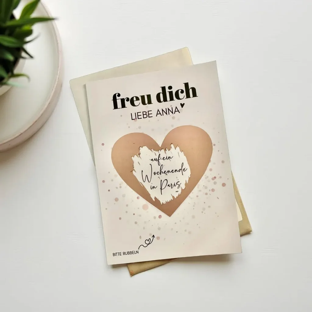 Verpacke Deine Geschenk als Rubbelkarte