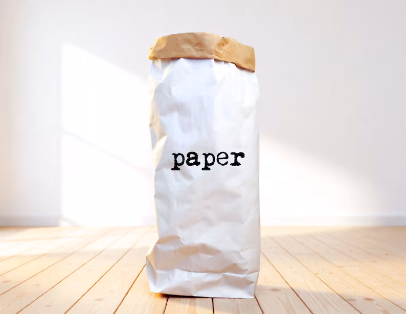 DIY wie man einen XXL Papiersack personalisieren kann