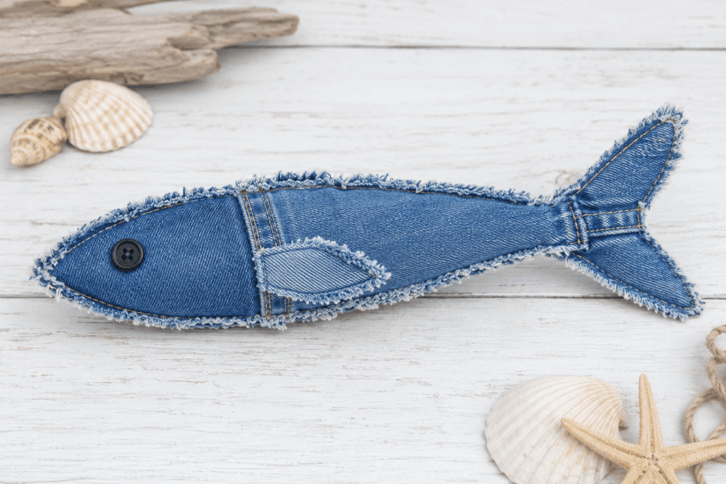 DIY Jeans Upcycling Fisch