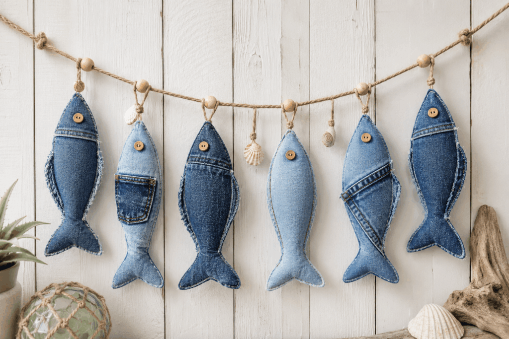 DIY Jeans Upcycling Fisch