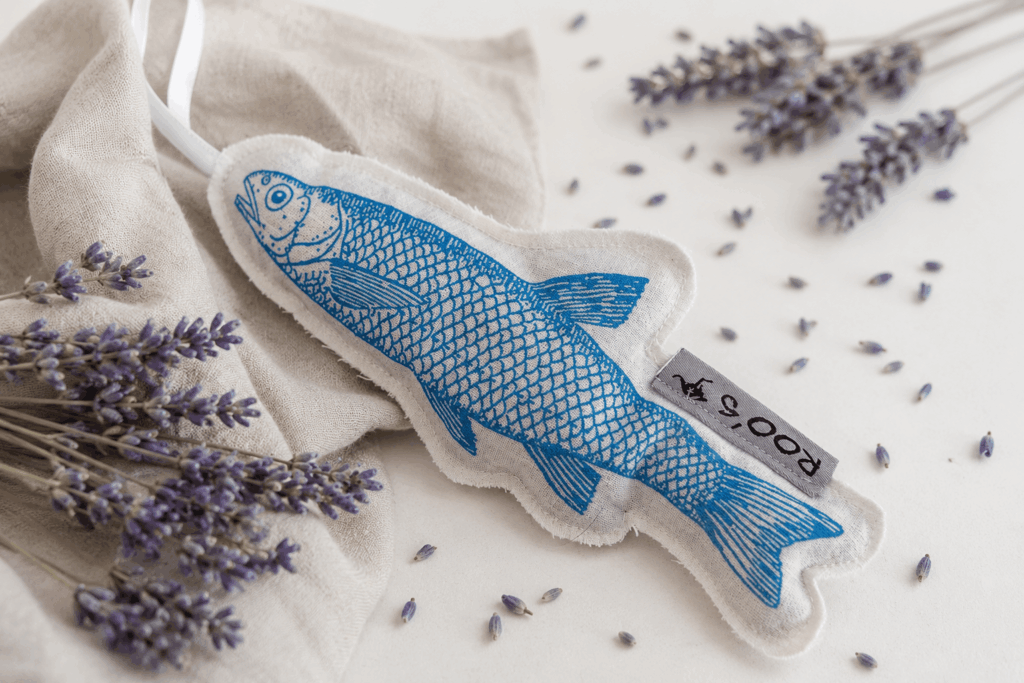 Laevendelsäckchen in Fischform