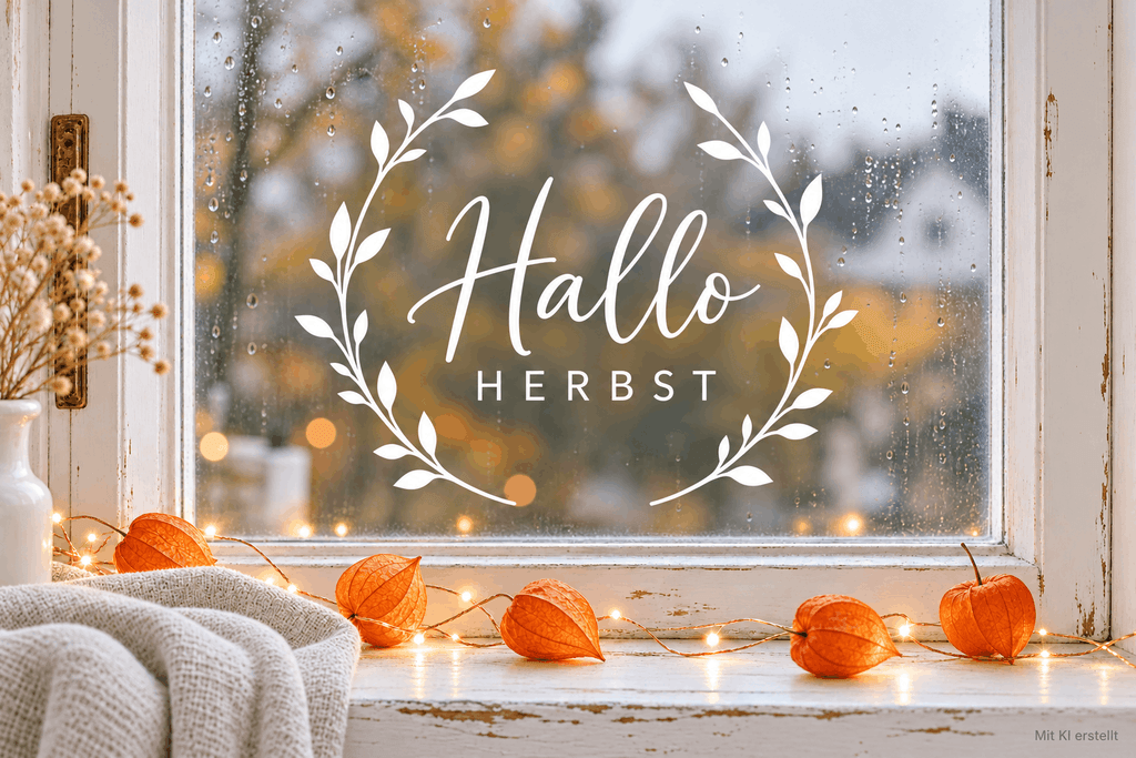 Herbst Deko fürs Fenster